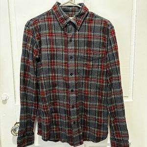 LL Bean Men's Scotch Plaid Flannel Shirt, Slim Fit